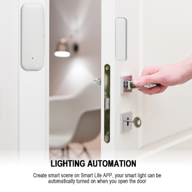 Tuya WiFi Smart Window & Door Sensor – Wireless Magnetic Door Sensor for Home Security