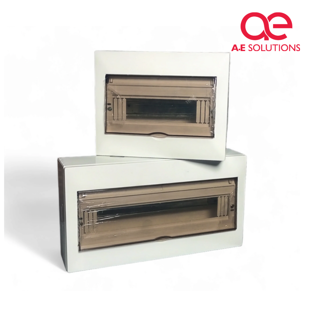 SR 8/10/13/18 Way Pure ABS And Smoke Glass Metal Base DB Box Premiume Quality Distribution Box