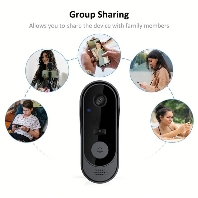 WIFI Smart Video Doorbell with Visual Recording 1080P HD Camera Waterproof M9