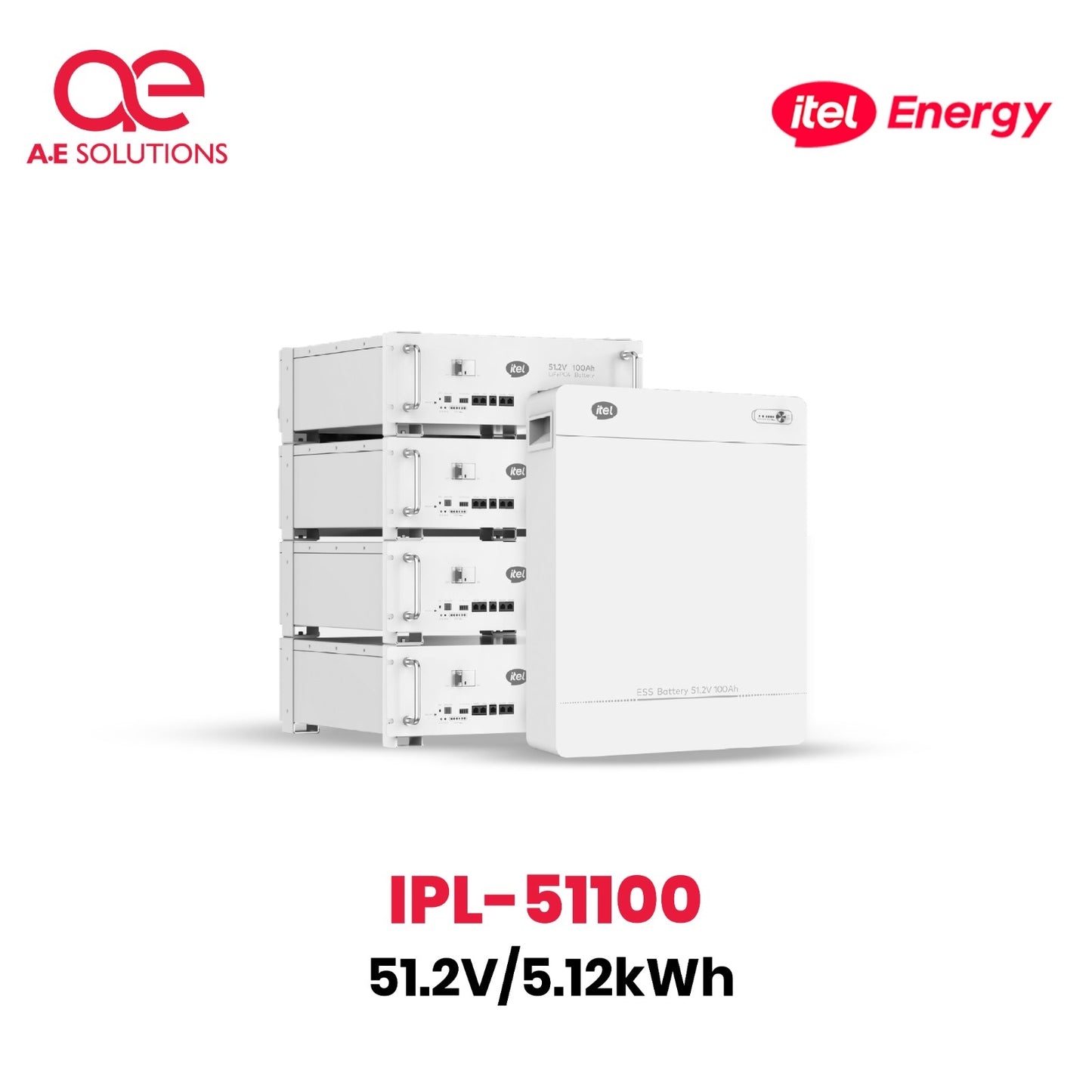 Itel 51.2v 100ah 5.12kwh Wall Mounted Lithium Battery