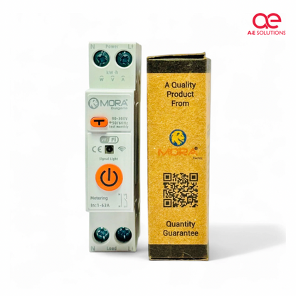 MORA Smart WiFi 10-In-1 63A Protector Switch – Overload, Voltage, Leakage Protected | Timer App Control