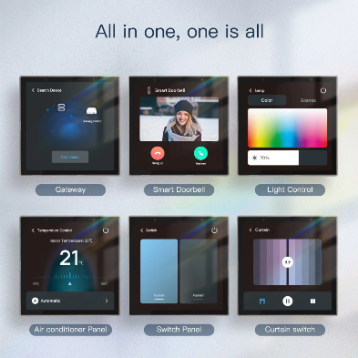 WiFi Smart Central Control Panel – Tuya Scene Switch with Smart Life App & Built-in Alexa