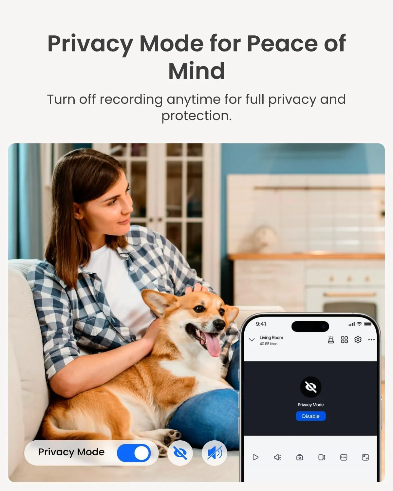Reolink Indoor Security Camera E1 4MP – Smart 360° Home, Baby & Pet Monitoring
