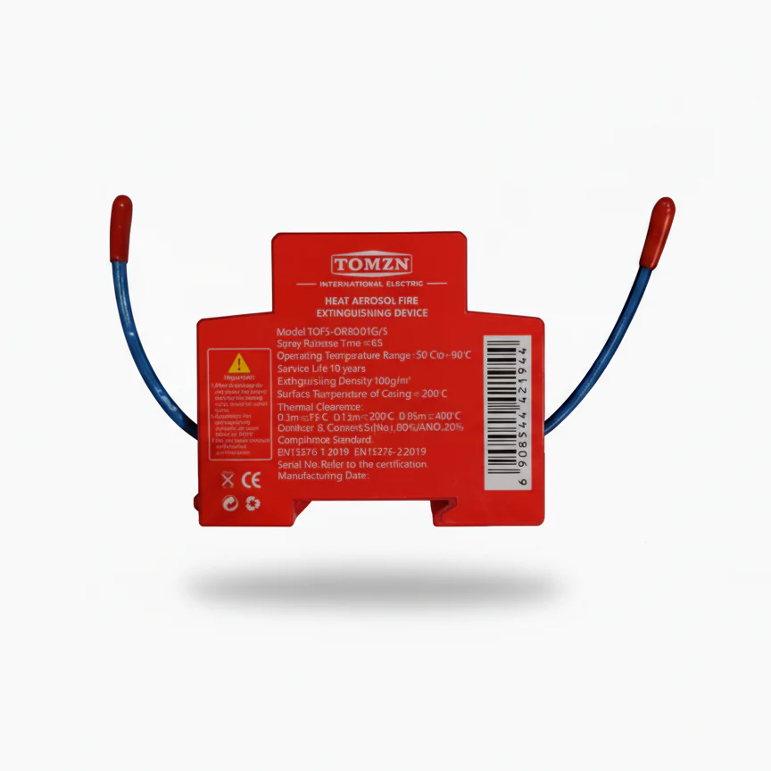 TOMZN Heat Aerosol Fire Extinguishing Device TOFS-QRR0.01G/S | Automatic Fire Suppression System