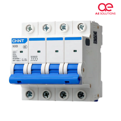CHINT NXB-63 4P 3-Phase AC MCB Circuit Breaker 6kA – Reliable Miniature Circuit Breaker For Electrical Protection