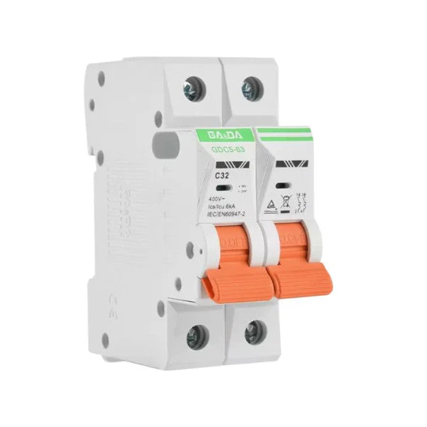 GA&DA GDC5-63 2P AC MCB Circuit Breaker – Durable 400V AC Circuit Breaker For Reliable Electrical Protection