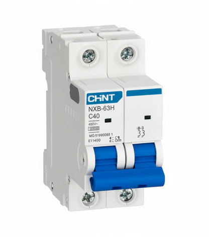 CHINT NXB-63 2P AC 400V 63A Miniature Circuit Breaker (MCB)