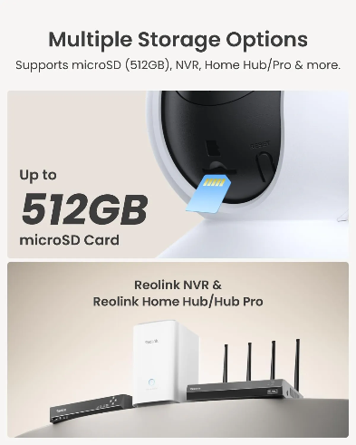 Reolink Indoor Security Camera E1 4MP – Smart 360° Home, Baby & Pet Monitoring