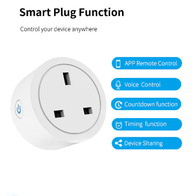 16A Smart UK Plug | Wireless Socket with Energy Tracking & App-Based Control