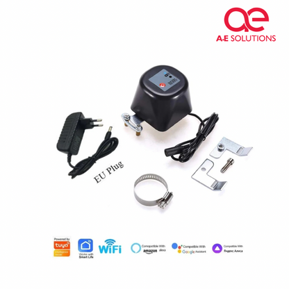 Smart Valve Controller – Tuya WiFi Metal Water Shut-Off System for Home & Garden Automation with App & Remote Control
