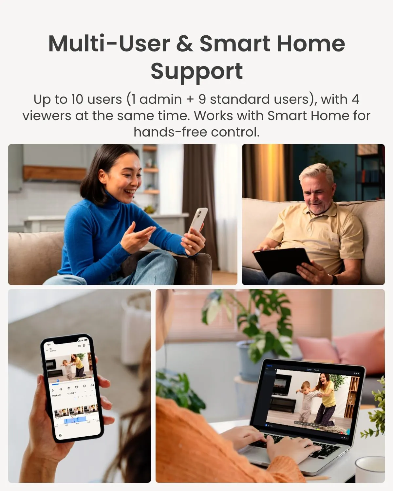 Reolink Indoor Security Camera E1 4MP – Smart 360° Home, Baby & Pet Monitoring