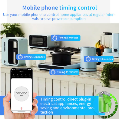 Smart Home Universal Power Strip – Tuya WiFi Power Hub with App Remote Control for Alexa & Google Home