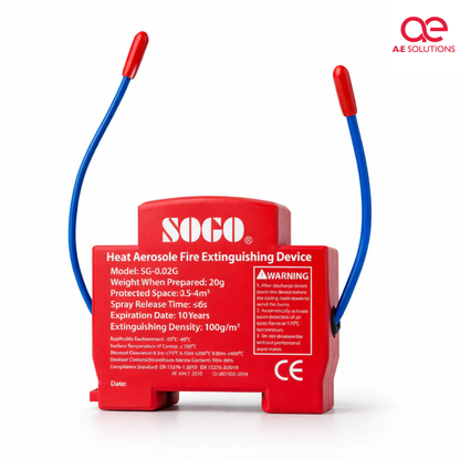 SOGO Heat Aerosol Fire Extinguishing Device 20G – Automatic Fire Suppression Safety System