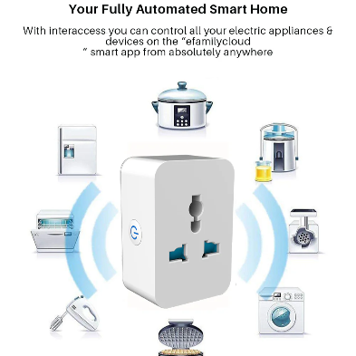 Universal 15A Smart Plug – WiFi Socket with Voice Control Alexa & Google Home – US Plug