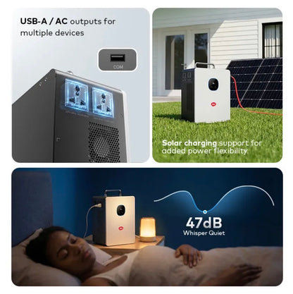 Itel Power Tank 500W Solar Generator 1000Wh Lithium Power Station (IESS-05K10N) | LiFePO4 Battery, 400W MPPT, Fast Charging Backup Power