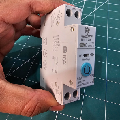 FBT-N-WT Single Phase Din Rail WiFi Smart Timer Switch – Remote Control & Scheduling Via App