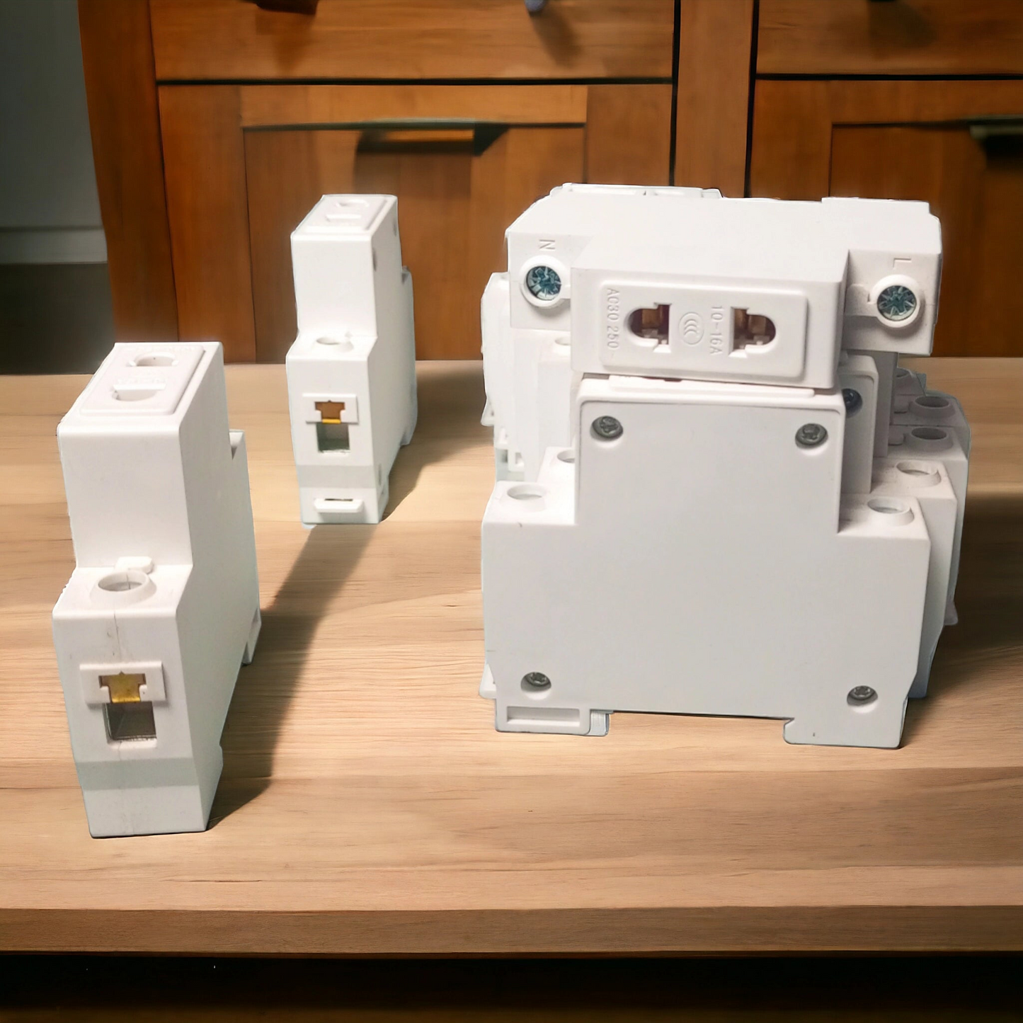 2 Pin Plug 35mm DIN Rail Mount AC Power Socket