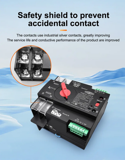 Tomzn Smart WiFi ATS Dual Power Automatic Change Over 125A