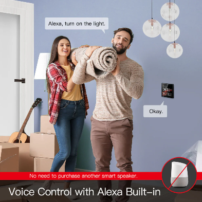WiFi Smart Central Control Panel – Tuya Scene Switch with Smart Life App & Built-in Alexa
