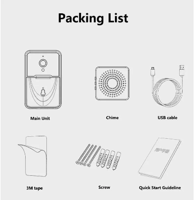 Wireless Smart Video Intercom Doorbell with Two-Way Audio & Camera X3