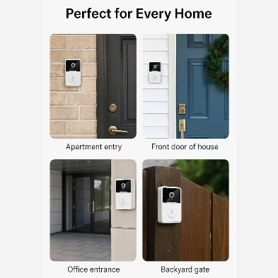 Wireless Smart Video Intercom Doorbell with Two-Way Audio & Camera X3
