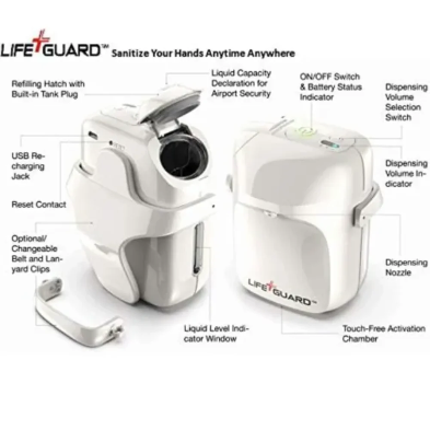 LIFE+GUARD Sanitizer Dispenser Wearable & Touchless