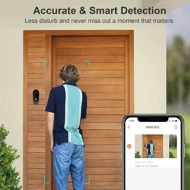 WIFI Smart Video Doorbell with Visual Recording 1080P HD Camera Waterproof M9