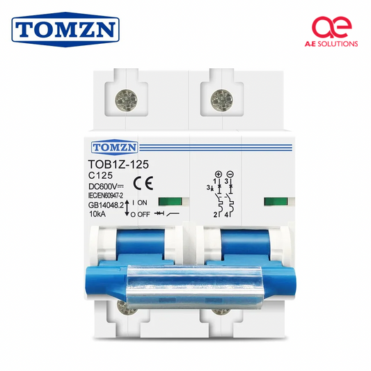Tomzn 2P DC MCB Circuit Breaker 125A